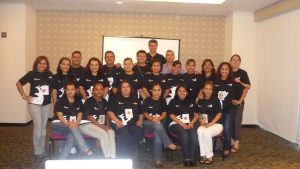 Convención nacional con parte del equipo de ventas de Unitam Uniformes